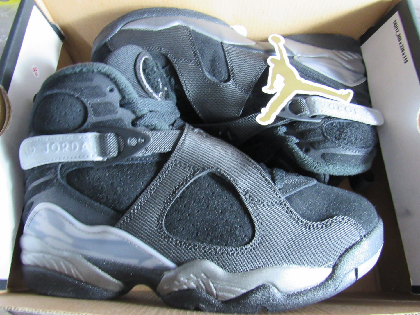 JORDAN 8 KIDS GUNSMOKE EN CAJA