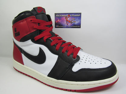JORDAN 1 HIGH BLACK TOE REIMAGINED EN CAJA CON EXTRA LACES