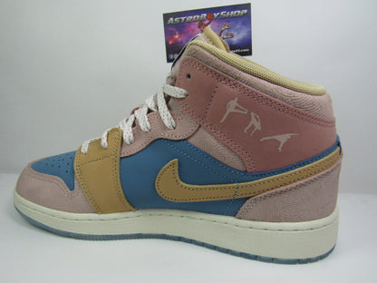 JORDAN 1 MID KIDS "ZEN" EN CAJA