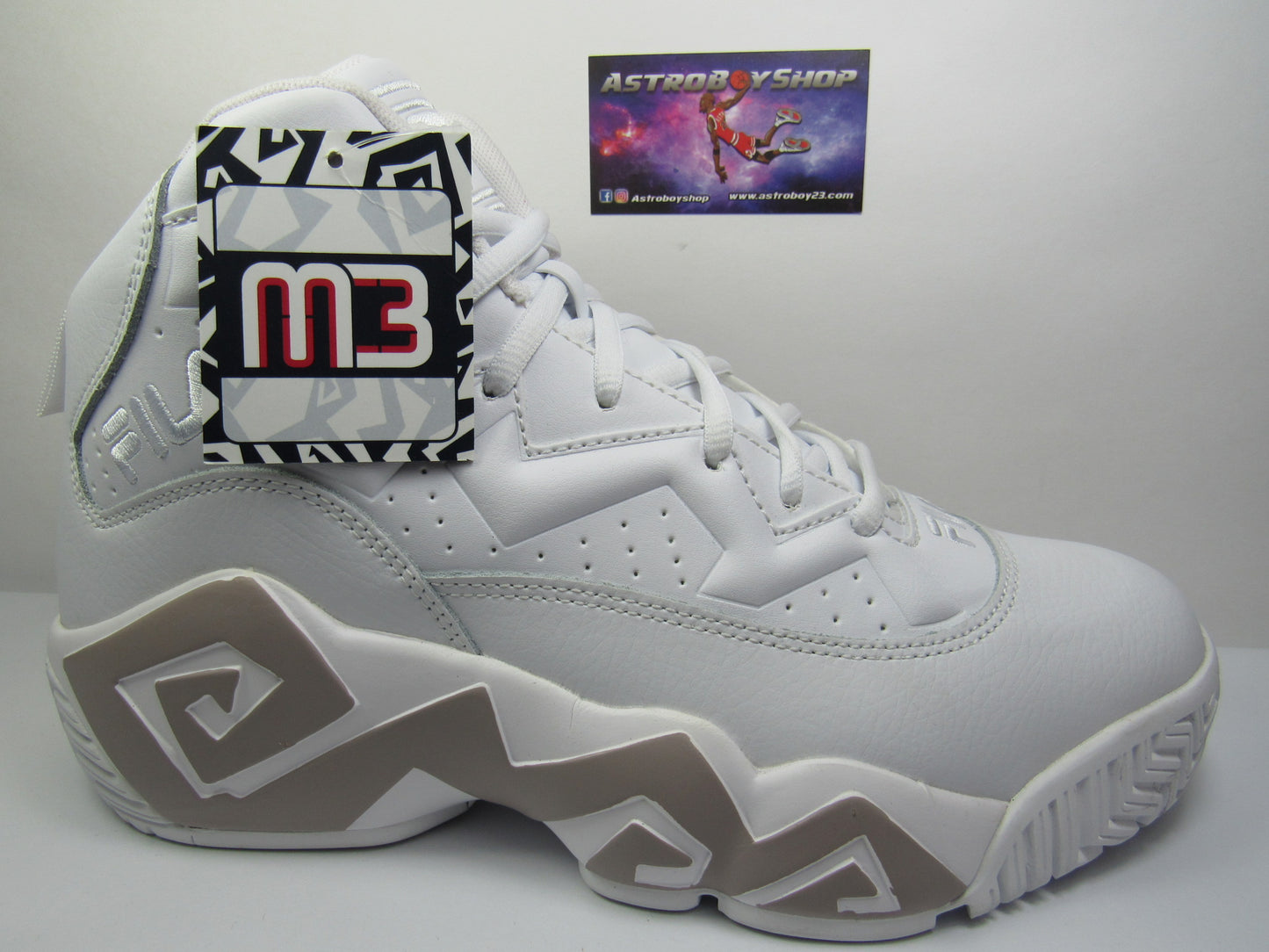 FILA MESH MASHBURN WHITE GREY EN CAJA