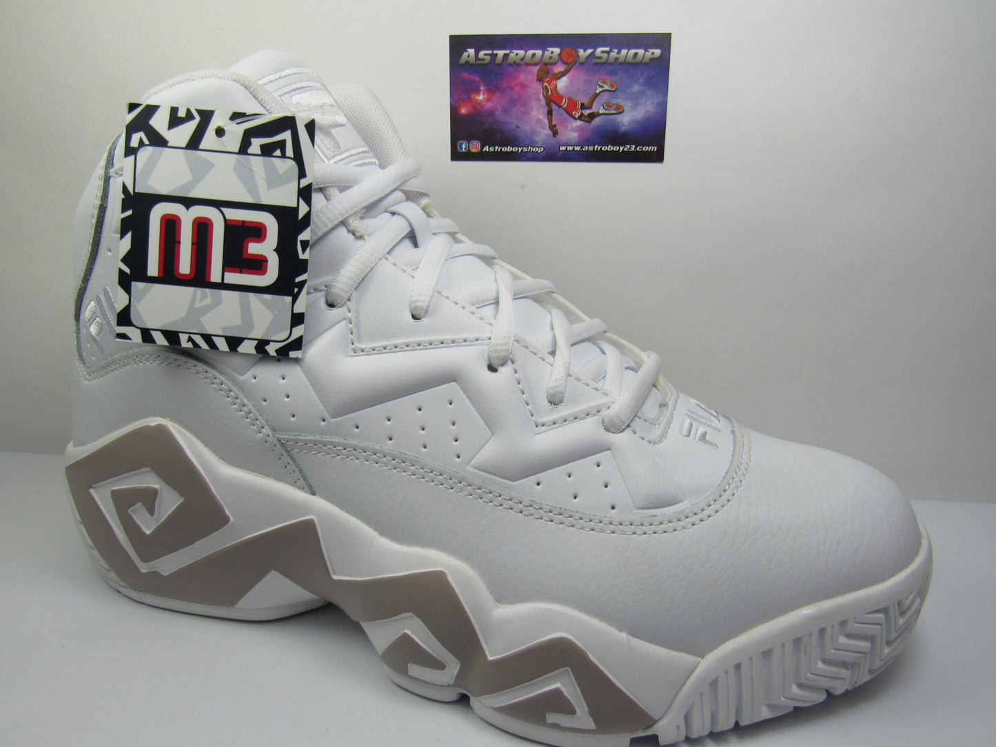 FILA MESH MASHBURN WHITE GREY EN CAJA