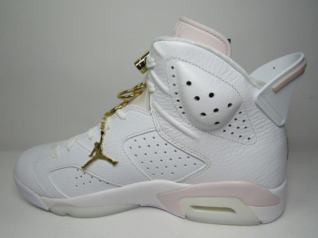 JORDAN 6 WOMENS GOLDEN HOOPS EN CAJA