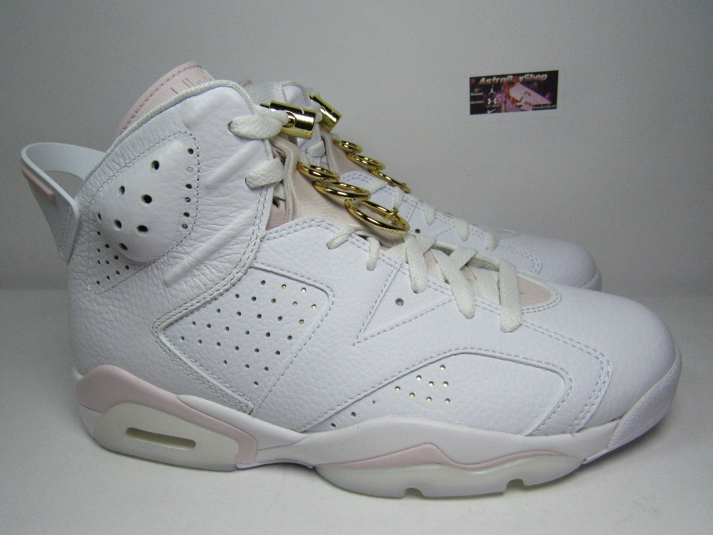 JORDAN 6 WOMENS GOLDEN HOOPS EN CAJA