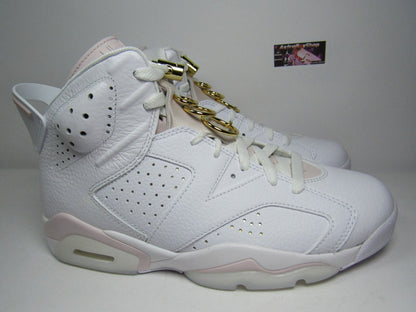 JORDAN 6 WOMENS GOLDEN HOOPS EN CAJA