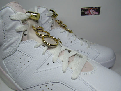 JORDAN 6 WOMENS GOLDEN HOOPS EN CAJA