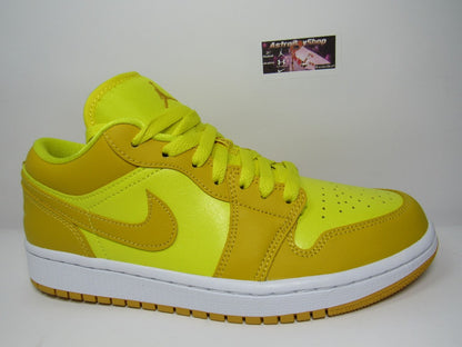 JORDAN 1 LOW WMNS YELLOW STRIKE EN CAJA