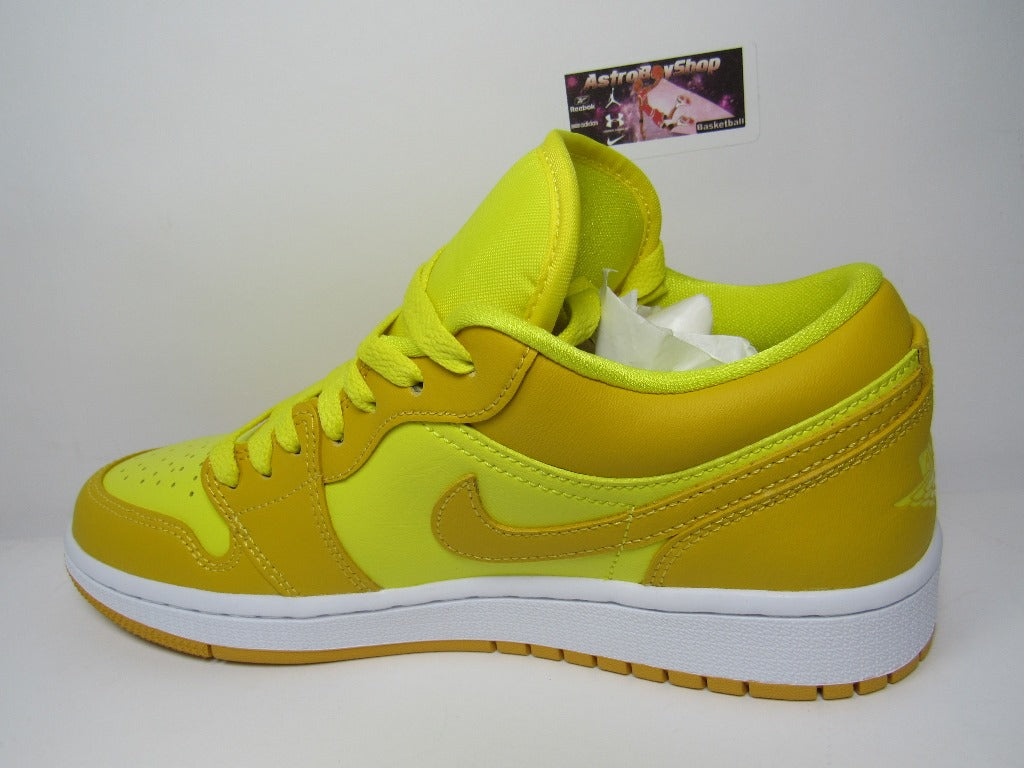 JORDAN 1 LOW WMNS YELLOW STRIKE EN CAJA