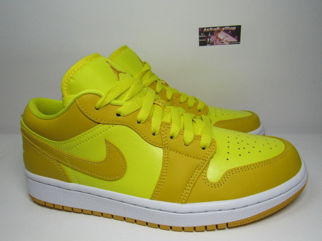 JORDAN 1 LOW WMNS YELLOW STRIKE EN CAJA