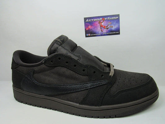 JORDAN 1 LOW TRAVIS SCOTT VELVET BROWN EN CAJA CON EXTRA LACES