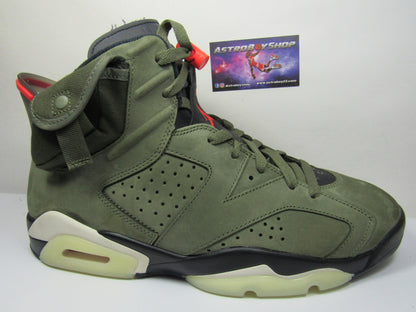JORDAN 6 TRAVIS SCOTT OLIVE EN CAJA