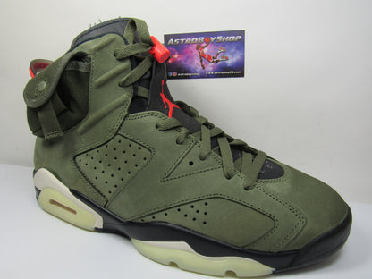 JORDAN 6 TRAVIS SCOTT OLIVE EN CAJA