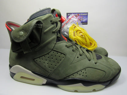 JORDAN 6 TRAVIS SCOTT OLIVE EN CAJA