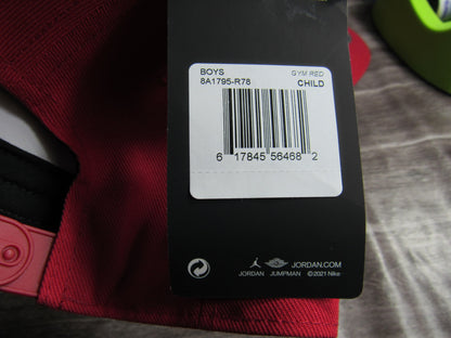 GORRA JORDAN PLANA GYM RED CHILD NIÑO (5-8 AÑOS)