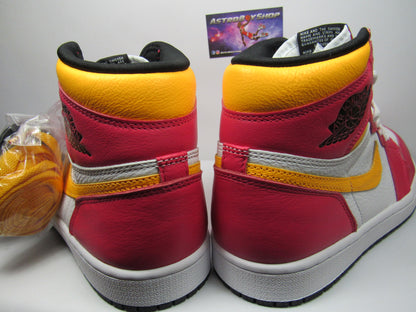 JORDAN 1 HIGH FUSION RED EN CAJA CON 3 ENTRA LACES