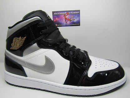 JORDAN 1 MID SE SILVER PATENT EN CAJA