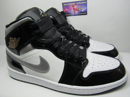 JORDAN 1 MID SE SILVER PATENT EN CAJA