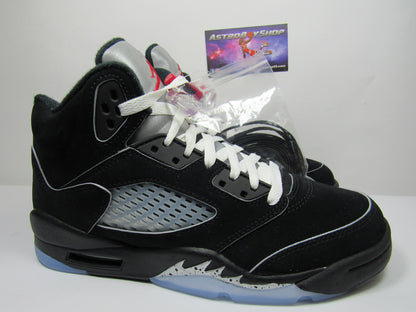 JORDAN 5 KIDS BLACK METALLIC EN CAJA