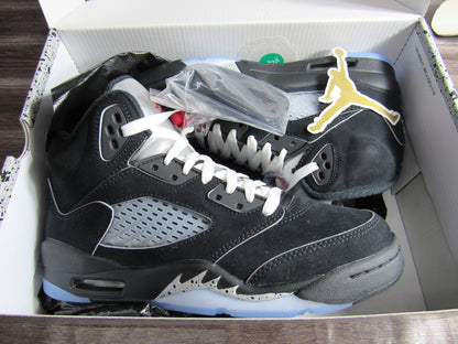 JORDAN 5 KIDS BLACK METALLIC EN CAJA
