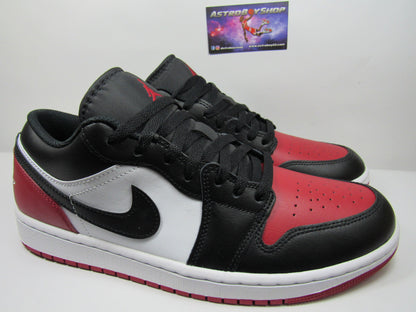 JORDAN 1 LOW BRED TOE 2.0 EN CAJA