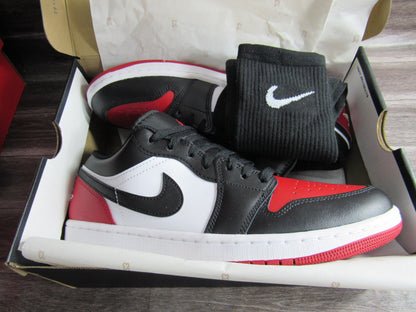 JORDAN 1 LOW BRED TOE 2.0 EN CAJA
