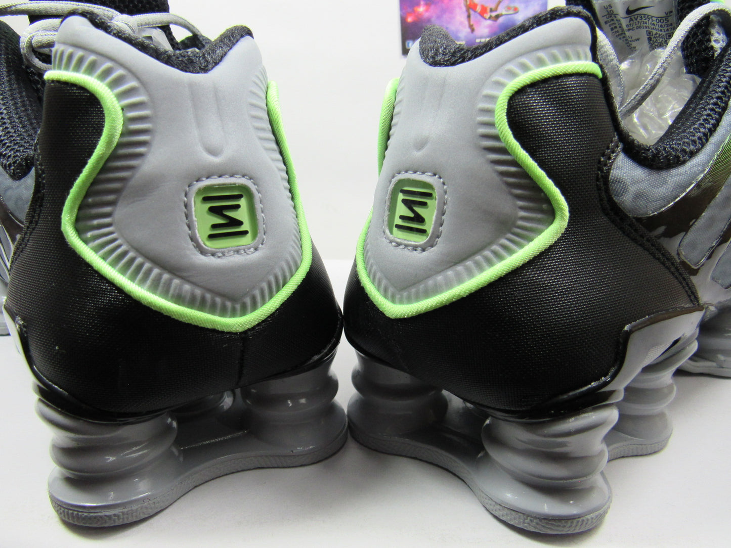 NIKE SHOX TL GREY GREEN EN CAJA