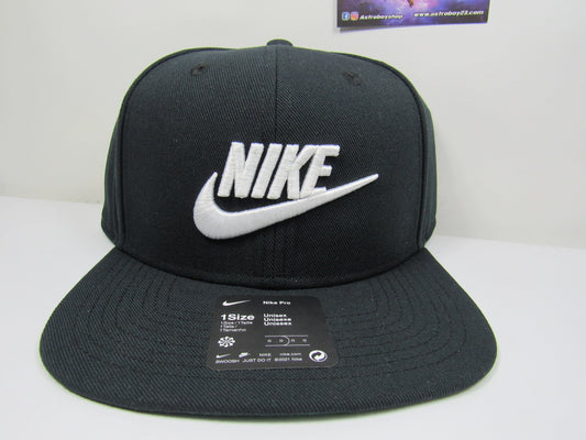 GORRA NIKE PRO FUTURA BLACK PLANA UNITALLA ADULTO