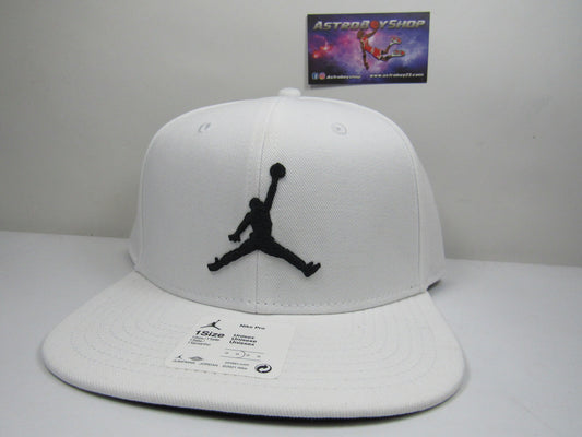 GORRA JORDAN PLANA PRO WHITE BORDADO GRUESO UNITALLA