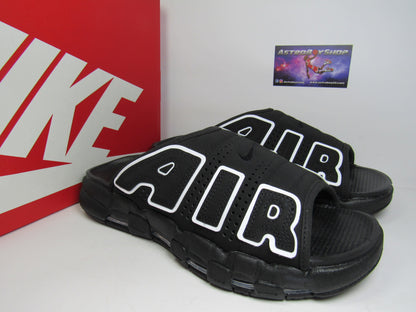 SANDALIAS PIPPEN AIR MORE UPTEMPO SLIDES BLACK EN CAJA