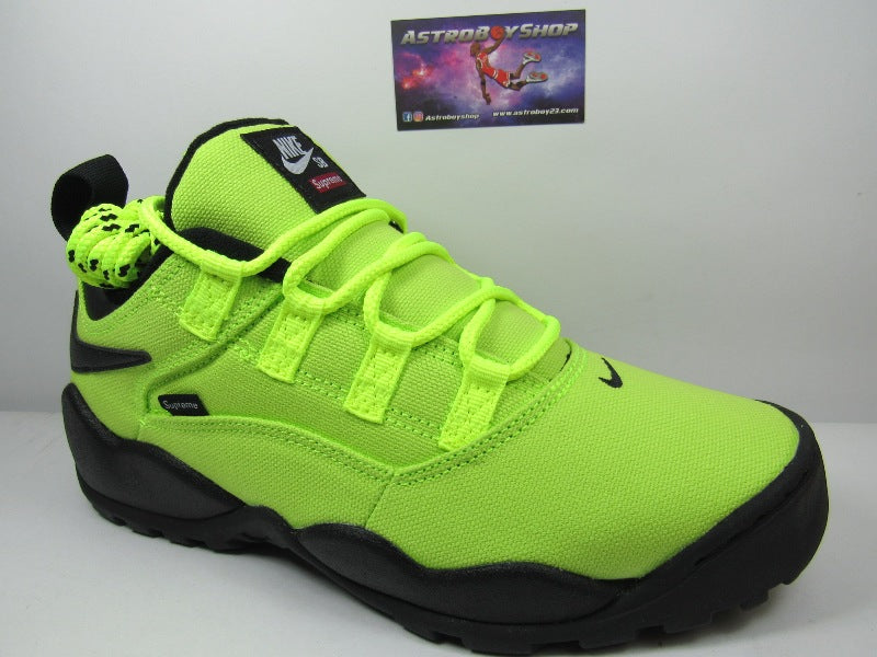 NIKE SB DARWIN LOW NEON YELLOW EN CAJA COMPLETOS