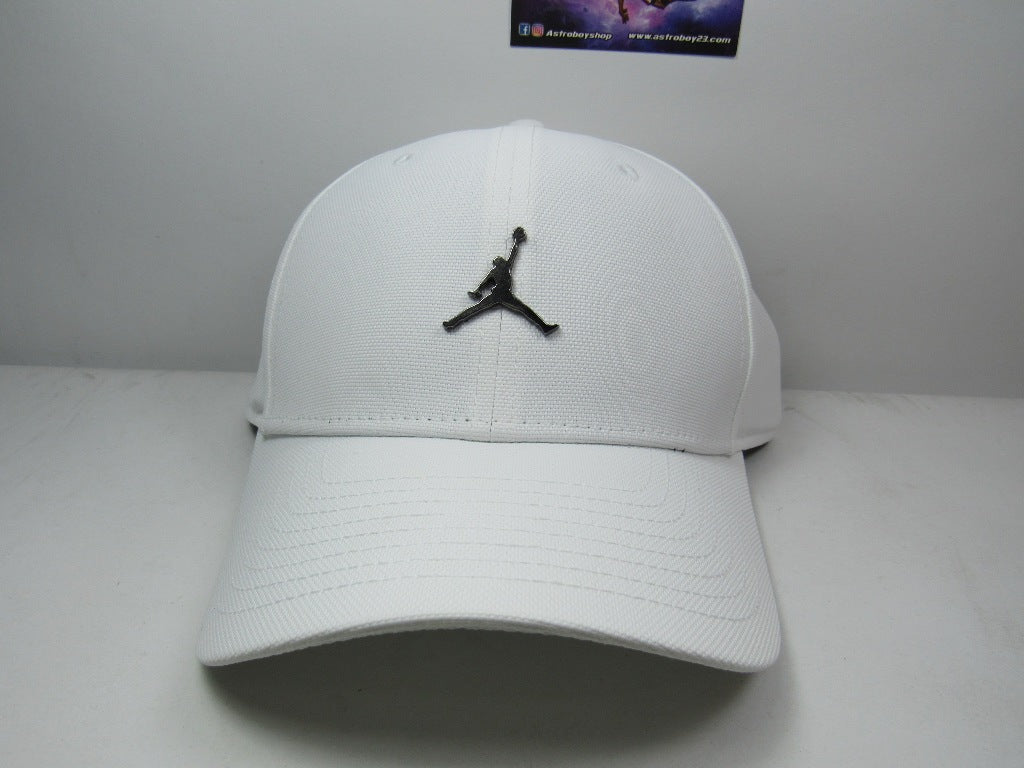 GORRA JORDAN JUMPMAN METAL CURVA WHITE UNITALLA ADULTO