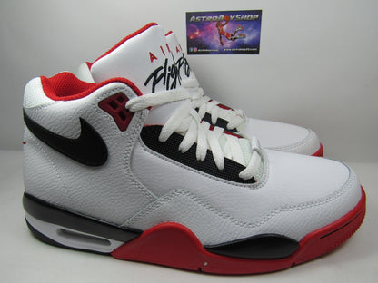 NIKE FLIGHT LEGACY WHITE RED EN CAJA