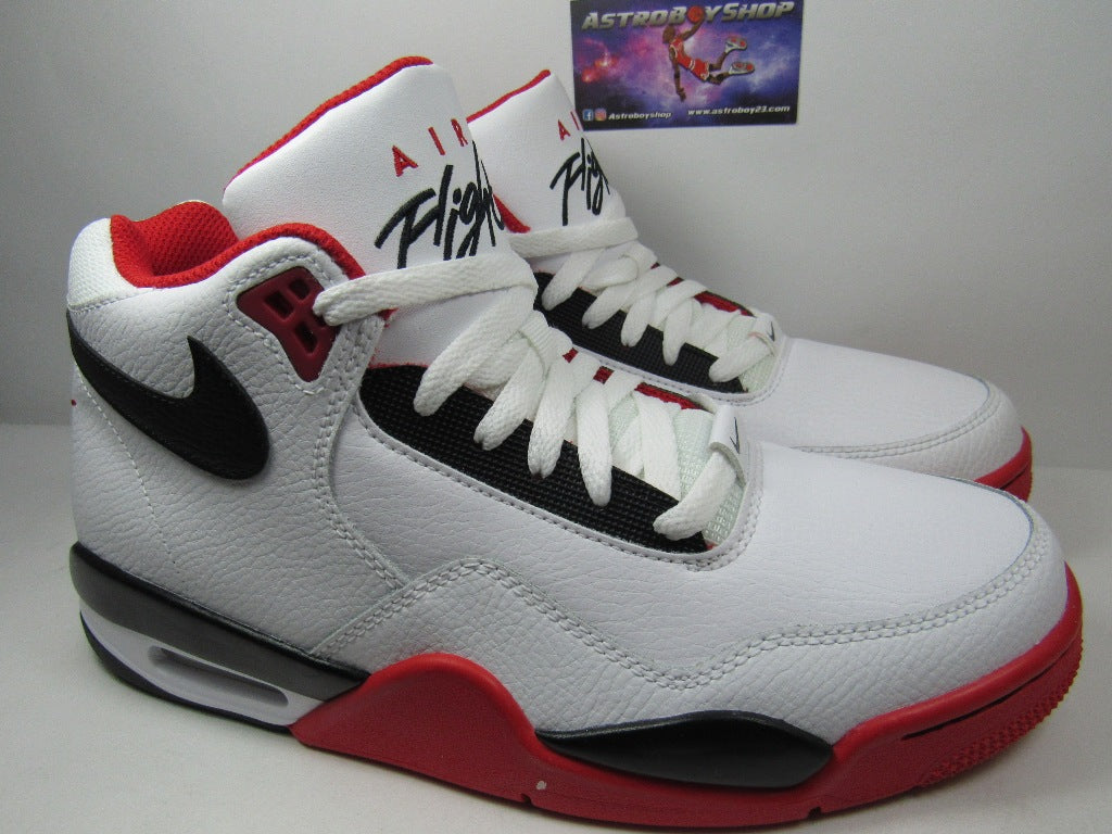NIKE FLIGHT LEGACY WHITE RED EN CAJA