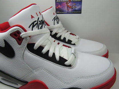 NIKE FLIGHT LEGACY WHITE RED EN CAJA