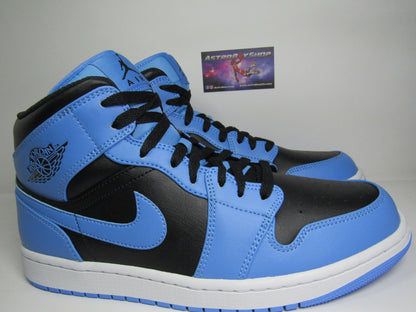JORDAN 1 MID UNC UNIVERSITY BLUE EN CAJA