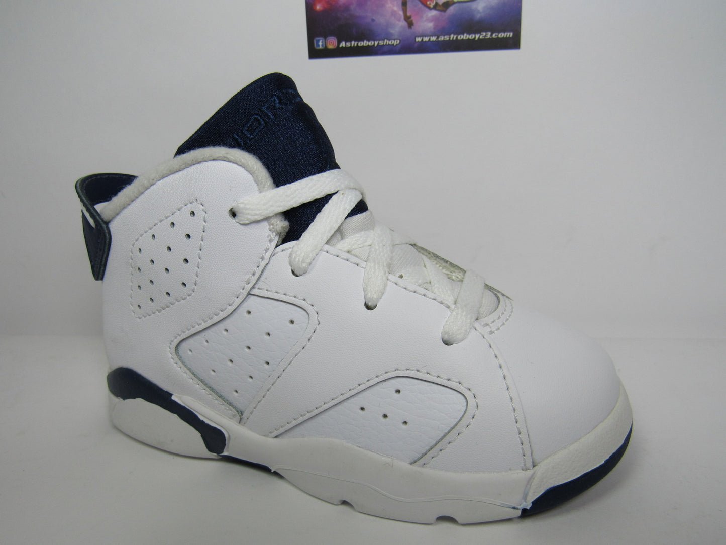 JORDAN 6 PS KIDS MIDNIGHT NAVY EN CAJA (14 Y 15 CM)