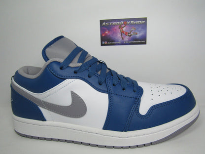 JORDAN 1 LOW TRUE BLUE EN CAJA