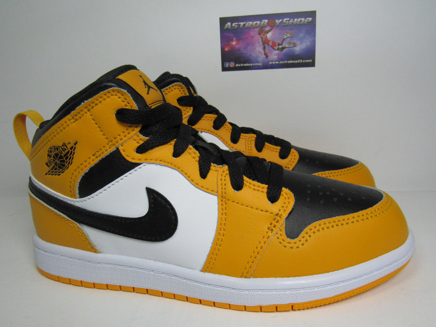 JORDAN 1 MID TAXI PS KIDS EN CAJA (22CM)