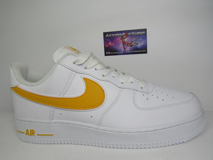 NIKE AIR FORCE 1 WHITE GOLD EN CAJA