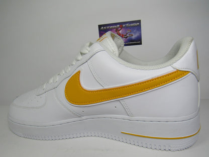 NIKE AIR FORCE 1 WHITE GOLD EN CAJA