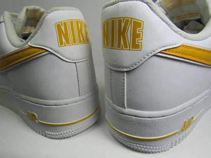 NIKE AIR FORCE 1 WHITE GOLD EN CAJA