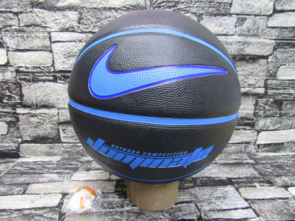 BALON BASKETBALL NIKE DOMINATE OUTDOOR BLACK BLUE #7 CON RED Y VALVULA.