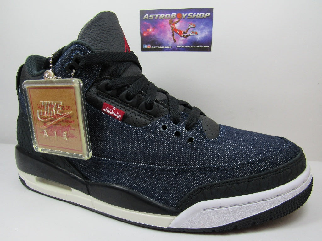 JORDAN 3 X LEVIS INDIGO EN CAJA