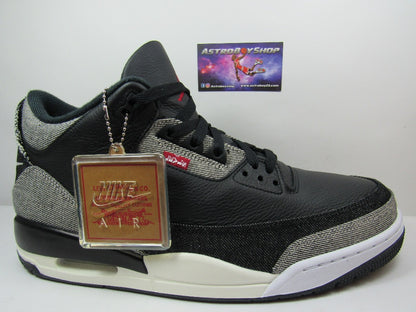 JORDAN 3 X LEVIS BLACK