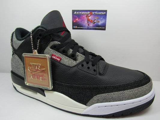 JORDAN 3 X LEVIS BLACK
