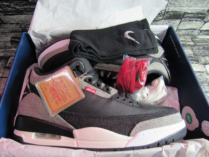 JORDAN 3 X LEVIS BLACK