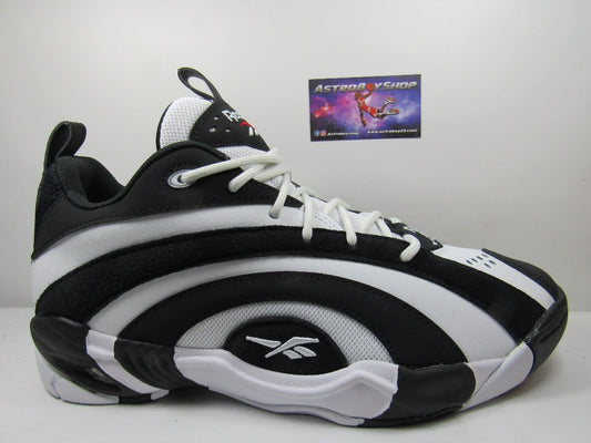 RBK SHAQNOSIS LOW BLACK AND WHITE EN CAJA