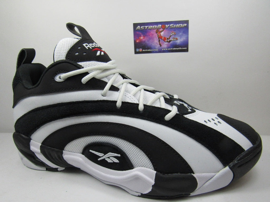 RBK SHAQNOSIS LOW BLACK AND WHITE EN CAJA