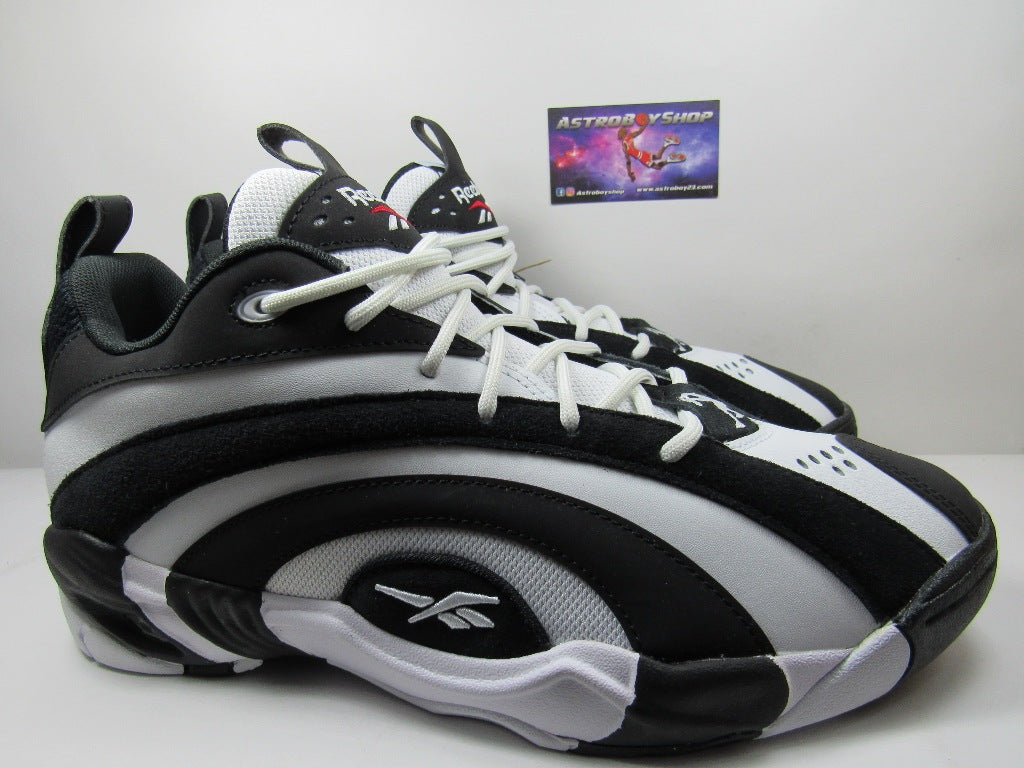 RBK SHAQNOSIS LOW BLACK AND WHITE EN CAJA