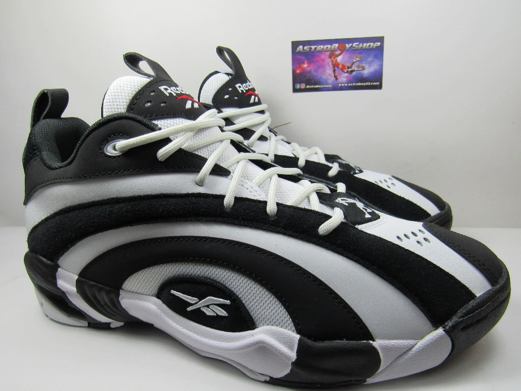 RBK SHAQNOSIS LOW BLACK AND WHITE EN CAJA
