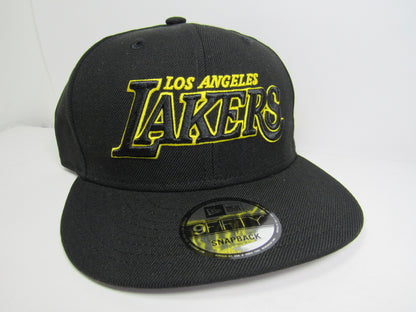 GORRA PLANA NEW ERA LAKERS BLACK YELLOW SNAPBACK